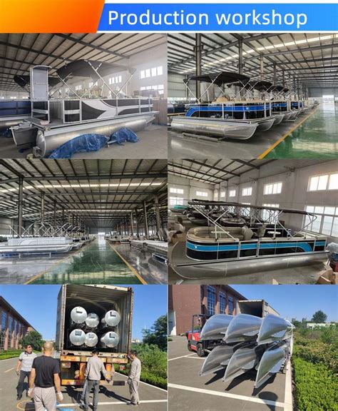 OEM ODM Aluminum Deck Pontoon Boat With Customized Size And Design For