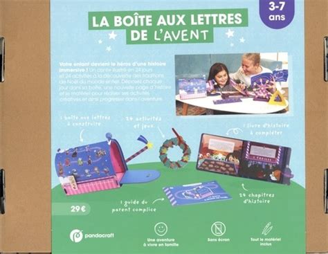 Boîte aux lettres de l Avent Pandacraft Livres Furet du Nord