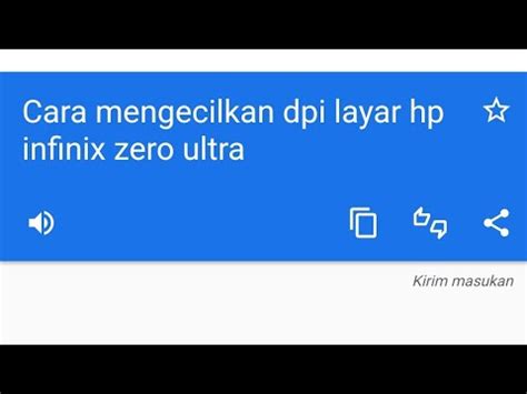 Cara Mengecilkan Dpi Layar Hp Infinix Zero Ultra Youtube