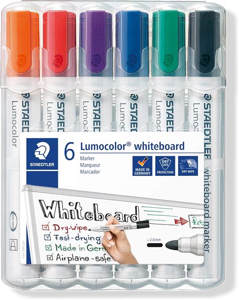 Marcador De Quadro Branco Staedtler Lumocolor Wp Cores