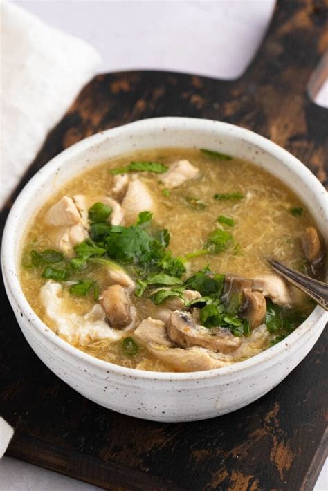 Hot And Sour Chicken Soup Easy Recipe Insanely Good