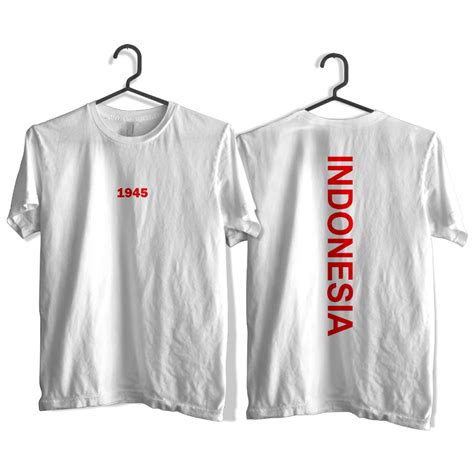 Jual Kaos Keren Pria Desain Indonesia Vertical Sablon Dtg Dtf Bahan