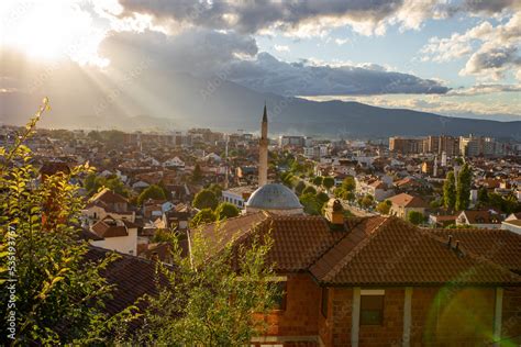 Prizren Old Town and Sinan Pasha Mosque. Popular Tourist Destination in ...