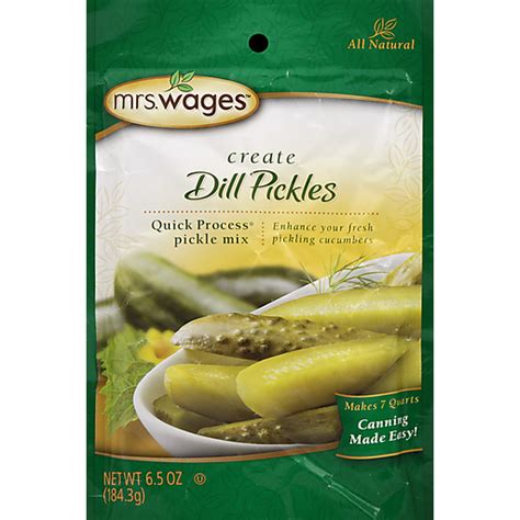 Mrs Wages Pickle Mix Quick Process Dill Pickles Shop Baeslers Market