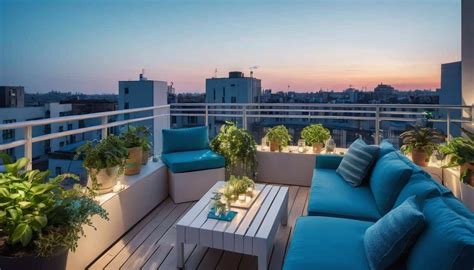 The Most Beautiful Blue Rooftop Balconies Inspiring Outdoor Spaces