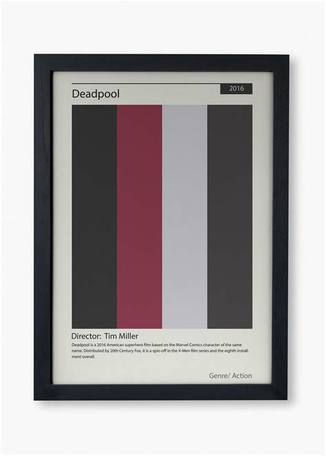 Deadpool Color Palette Poster - Etsy