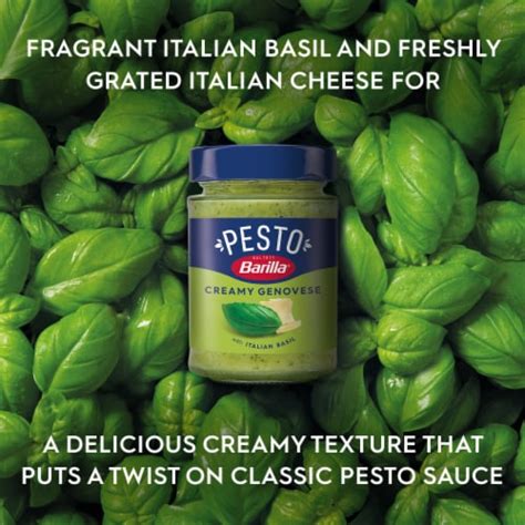 Barilla Creamy Genovese Pesto With Italian Basil Pasta Sauce And Spread