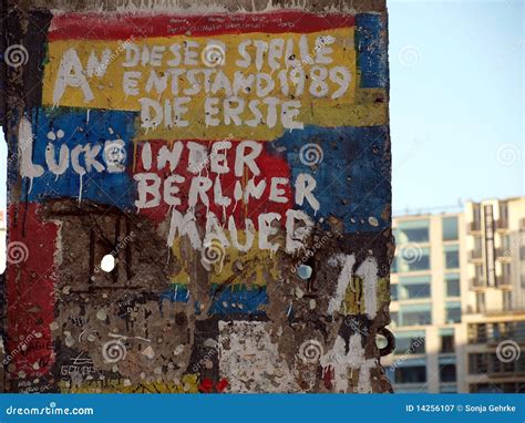 Berlin Wall History stock image. Image of memory, politics - 14256107