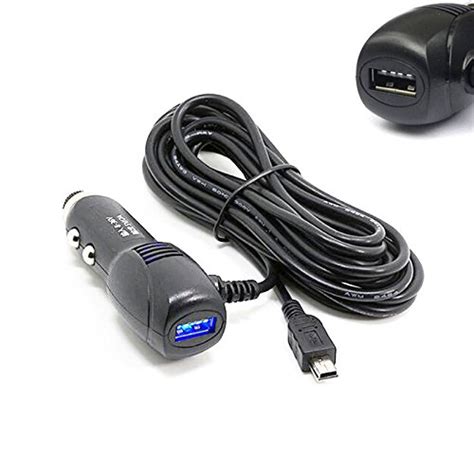 Dash Cam Power Lead 12v To 5v Mini Usb Charging Cable In Car Charger Adapter With Usb 3 5m Wire