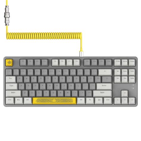 AJAZZ AK Teclado para Juegos TKL Hot Swappable Red Switch Mecánico Keyboard Cable USB