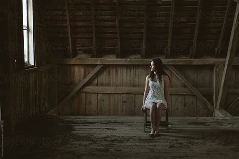 Portrait In Abandoned Barn By Stocksy Contributor Christian Gideon Stocksy