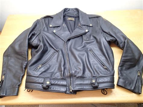 Flight Suits Gibson Barnes Black Leather Motorcycle Gem