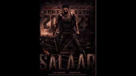 Prabhas New Film Salaar To Release On 28 September 2023 Mint