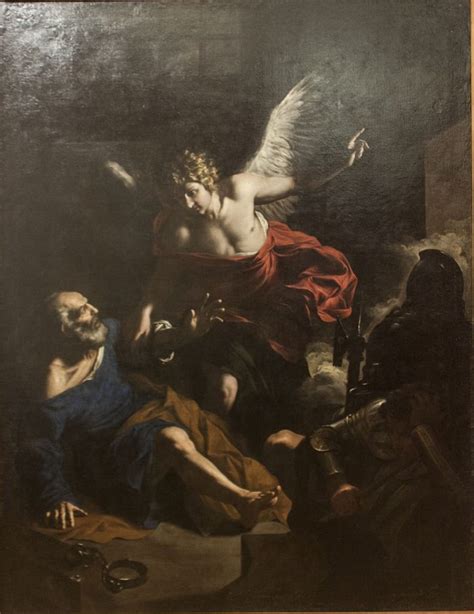 The Liberation Of St Peter Painting Pietro Novelli Oil Paintings