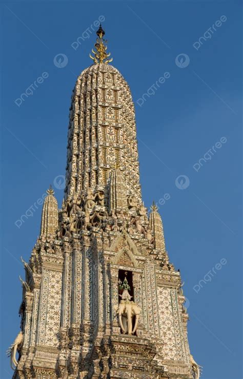 Background Kuil Wat Arun Di Bangkok Thailand Kuil Wat Arun Di Bangkok