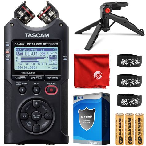 Tascam Dr X Channel Track Portable Microphone Audio Recorder