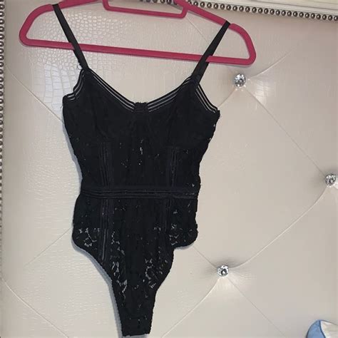 Missguided Tops Misguided Lace Bodysuit Poshmark