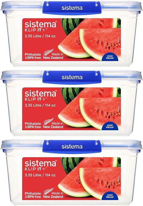 Amazon Sistema KLIP IT PLUS Food Storage Containers 3 35 L