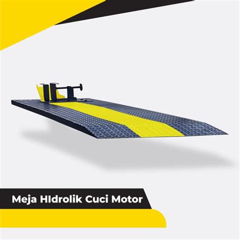 Meja Hidrolik Cuci Motor Ikame