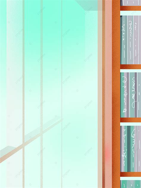 Cartoon Hand Drawn Library Illustration Background Wallpaper Image For ...