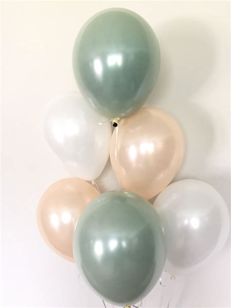 Sage Green Balloons Light Green Wedding Decor Green And Etsy