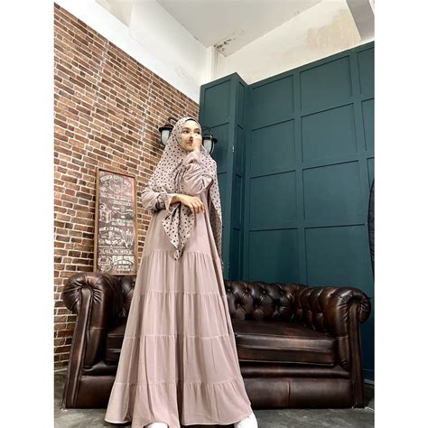 Jual Dress Muslim Wanita Gamis Syari Only Dress Harian Daily Amirah Ori