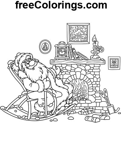 P Re No L En Fauteuil Bascule Pr S Du Feu Coloriages Et Livres En Pdf