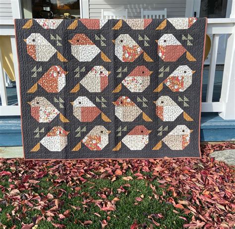 Sparrows Quilt Kit With Flower Pot Fabric By Lella Boutique From Moda Etsy