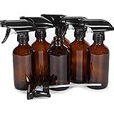 Vivaplex Large Oz Empty Amber Glass Spray Bottles With Black