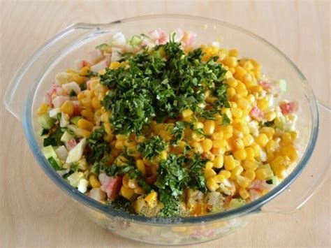 Салат «Снежный Краб» Ингредиенты: -Крабовые палочки «Снежный Краб» 500 ...