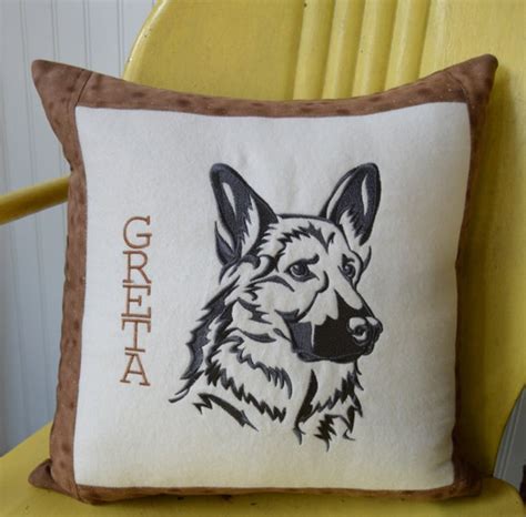 Items similar to German Shepherd Pillow Cover. Personalized . Large ...