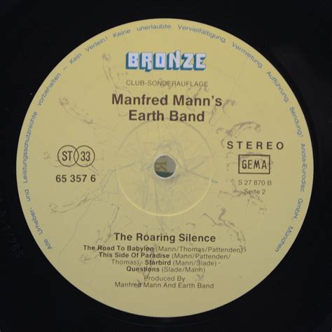 Manfred Mann s Earth Band The Roaring Silence 2860 купить