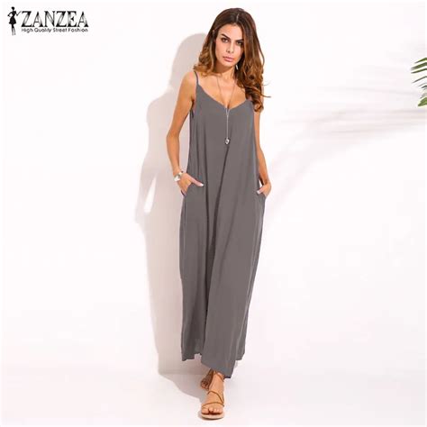 Zanzea 2018 Summer Style Women Boho Strapless Sexy V Neck Sleeveless