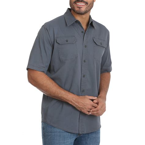 Wrangler Mens Short Sleeve Twill Shirt