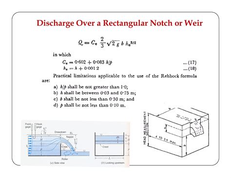 notches  weirs