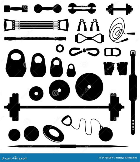 Weightlifting equipment stock vector. Illustration of object - 24758059