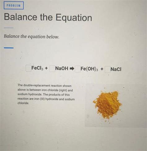 PROBLEM Balance the Equation Balance the... - Inorganic Chemistry