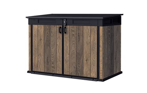 Keter Signature L Storage Shed Walnut Brown Keter Uk