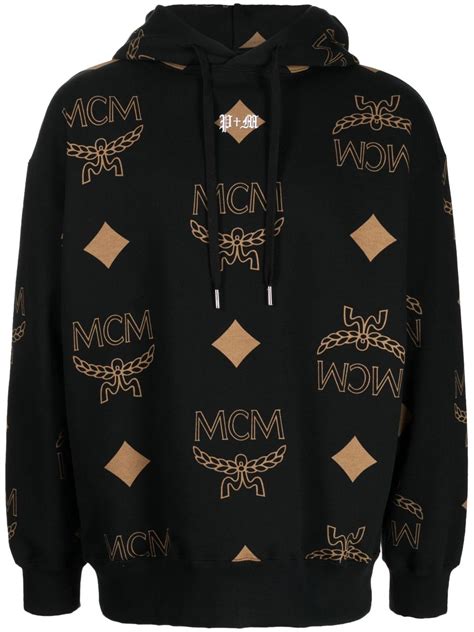 Mcm X Phenomenon Big Visetos Print Hoodie Farfetch