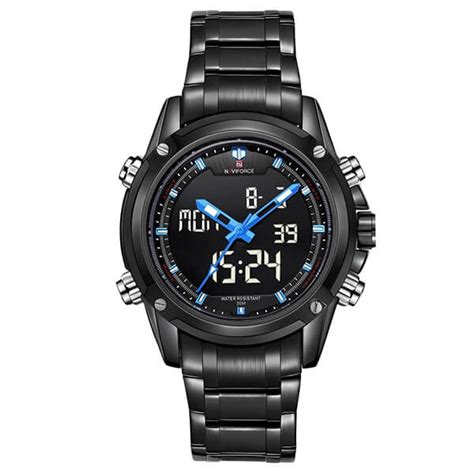 Naviforce Nf Men S Watch Analog Digital Chronograph Stainless