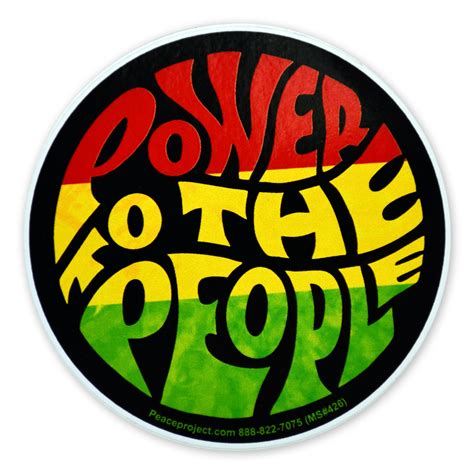 Power To The People Rasta Sticker