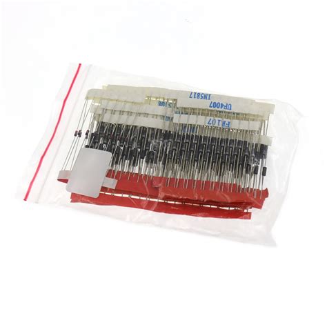 DGOO 200pcs Fast Switching Diode Assorted Kit 1N4001 1N4004 1N4007