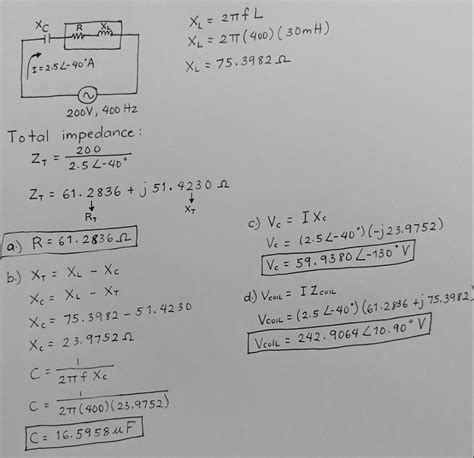 Solved A Capacitor C Is Connected In Series With A Coil Of Resistance