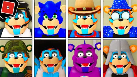 UNLOCKING ALL 10 NEW MORPHS In FNAF SECURITY BREACH MORPHS Roblox