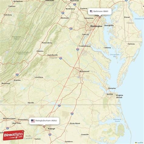 Direct Flights From Raleigh Durham To Baltimore Rdu To Bwi Non Stop