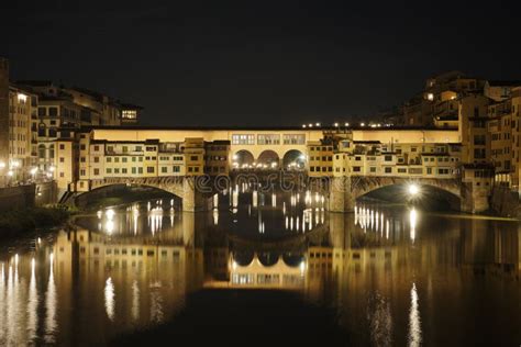 Ponte Vecchio At Night Stock Photo Image Of Tourist 300338266