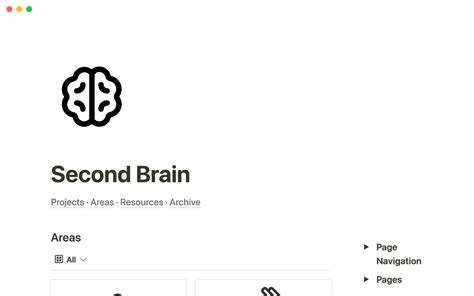 Thomas Frank Notion Second Brain Template Free