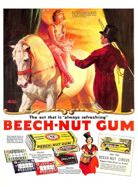 Beech Nut Gum [1937] R Vintageads