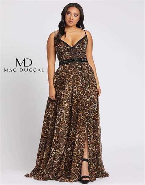 Cheetah Print Plus Size Prom Gown Printed Long Dresses Plus Size Prom Dresses Long Dress