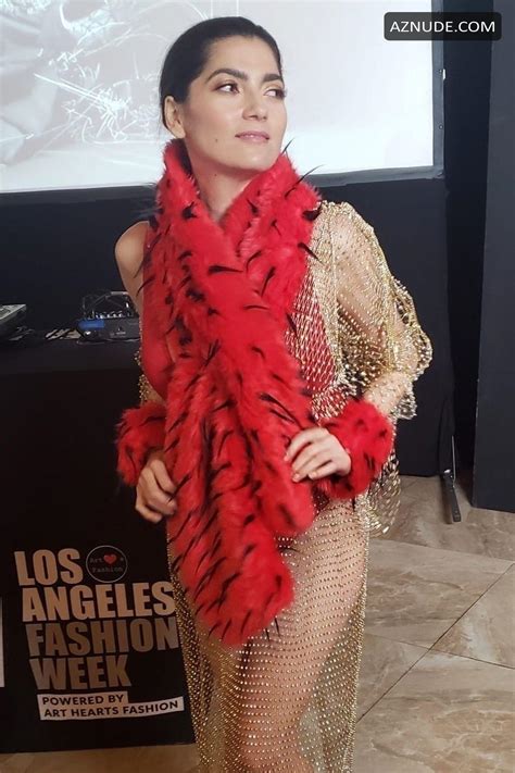 Blanca Blanco Sexy In Sheer Lingerie At The Los Angeles Fashion Show Aznude